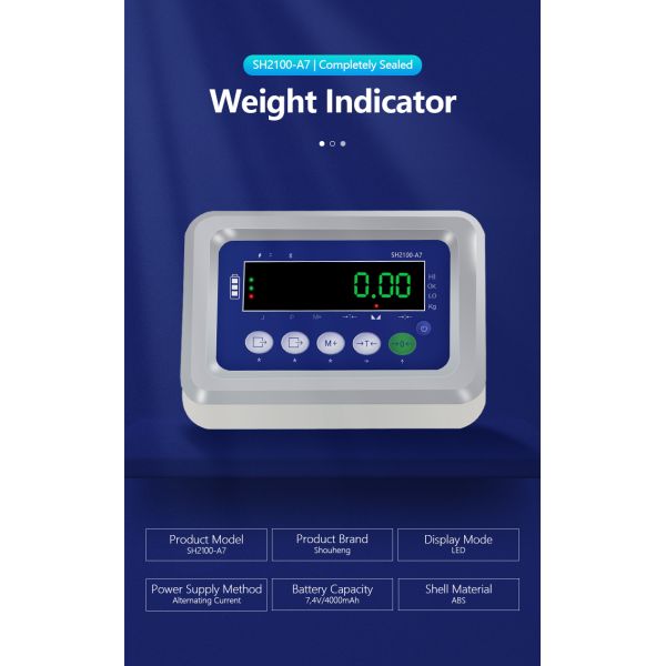 130mm*138mm*200mm SOHE A7 Meter Weighing Indicator for Accurate Weight Measurement