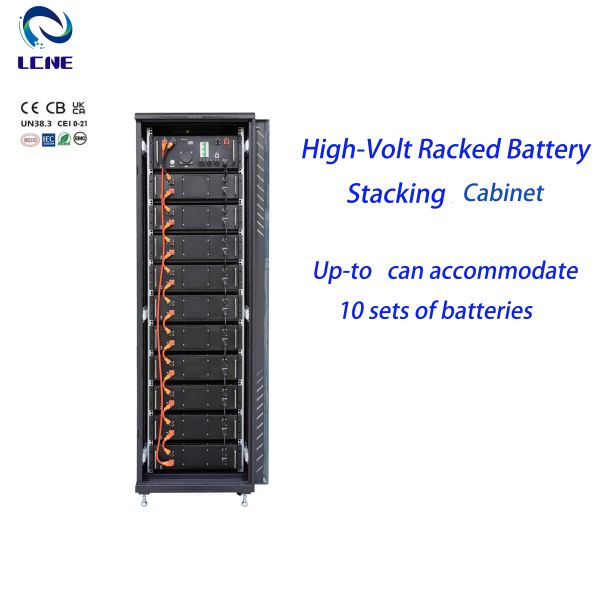 High Voltage Stackable LiFePO4 Battery Cabinet with CAN Communication All-In-One System
