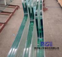 Anti-impacto vidro laminado curvo temperado com buracos, entalhes e laminado PVB
