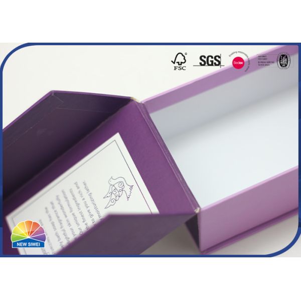 Подарочная коробка крышки 4К с прикрепленной на петлях печатью с пластиковой вставкой для небольших мыл ручной работы