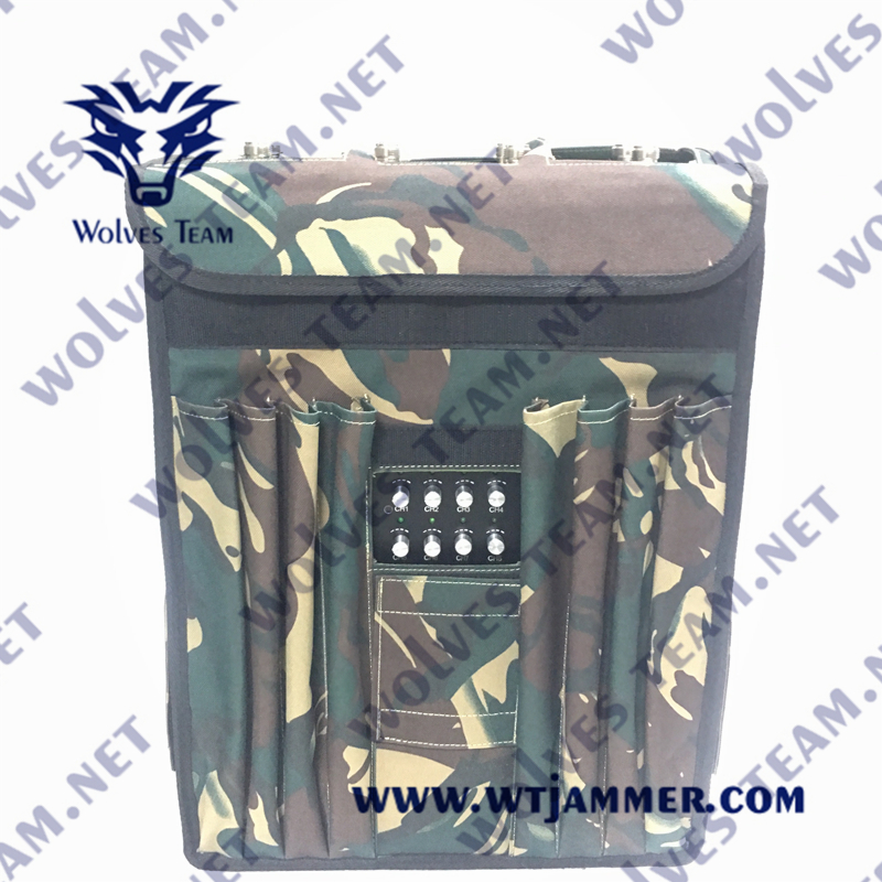 120 ватт укладывают рюкзак камуфлирование 894MHz терроризма CDMA Jammer сигнала анти-