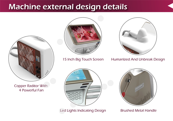 Max 10Hz Diode laser in motion hair removal machine for men and women