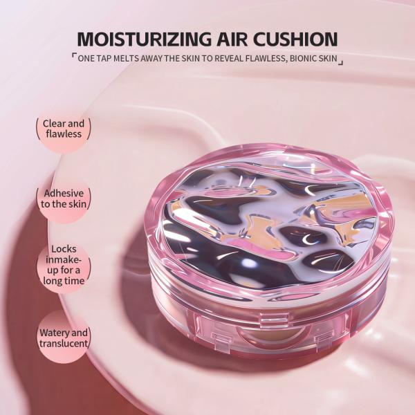 OEM Own Brand Long-Lasting Nourishing Skin Cushion Foundation with Semi-Luminous Finish and Oil Control
