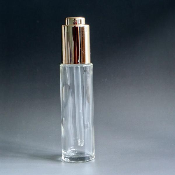 ES-C430 30ml glass cosmetic/serum/skin essence/essential oil push button dropper bottle