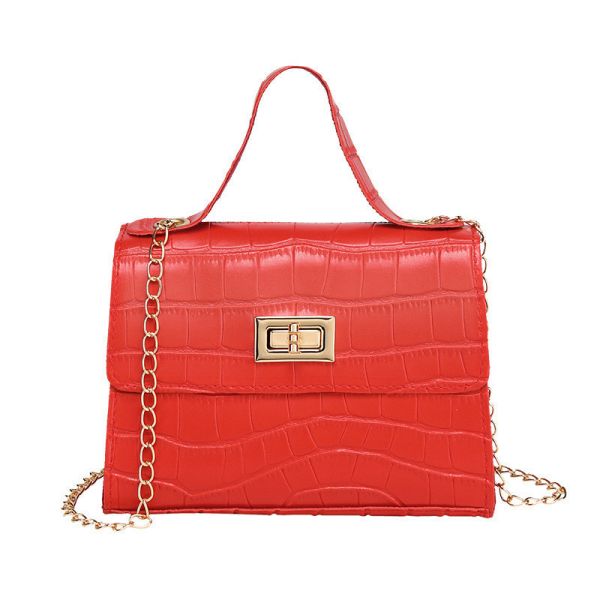 Customized Color Crocodile Pattern Handbag with Zipper Closure and Luxury Design