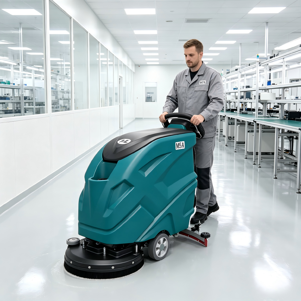 High Efficiency Commercial Industrial Walk‑Behind Floor Scrubber Machine for Large Area Public Venues