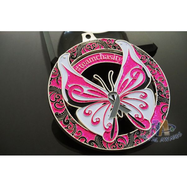 Sports Marathon Running School Metal Award Medals , Custom Design Zinc Alloy Or Iron Meterial