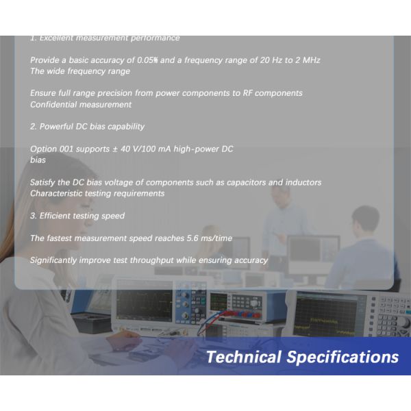 Keysight Agilent E4980A Precision LCR Meter with 20 Hz to 2 MHz Frequency 0.05% Basic Accuracy and 75 dB Dynamic Range