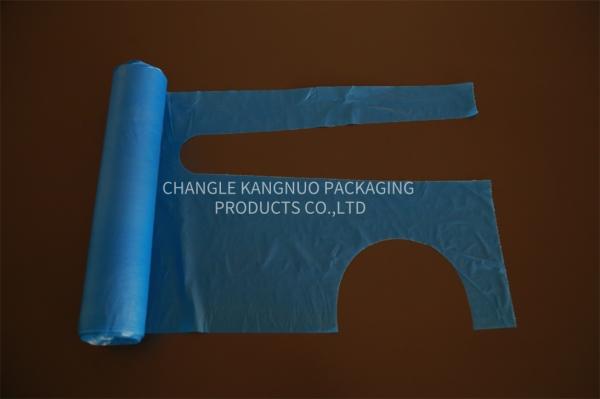 Blue Polythene Colored Hygiene PE Plastic Throw Away Aprons 800x1250mm Size