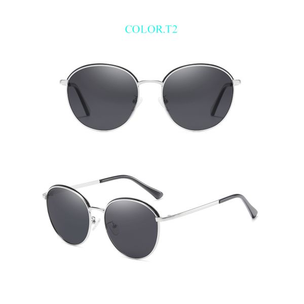 Retro Summer TAC UV400 Protection Sunglasses Metal Women Men Polarized