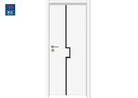 O quarto simples moderno faz isolamento sonoro a porta interior de madeira contínua