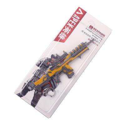 Yellow Apex Legends Gun Keychain Helmlock Assault Rifle Press Point 16 cm