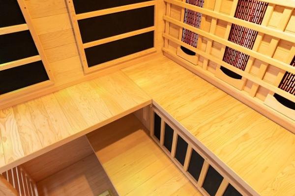 Full Spectrum And Carbon Heater Indoor Near Far Infrared Sauna Room With Table Rack