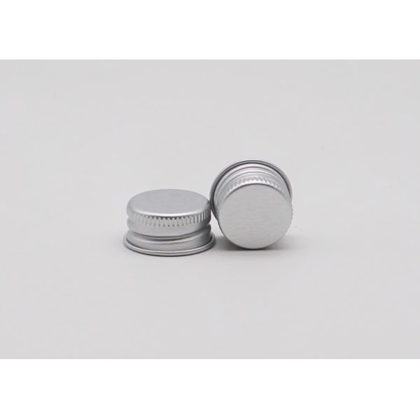 couvercle à visser en plastique en aluminium argenté de 20mm pour des bouteilles de pilule