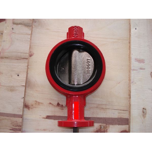 High quality GGG50 / CF8 / CF8M Wafer Butterfly Valve One Shaft Without Pin