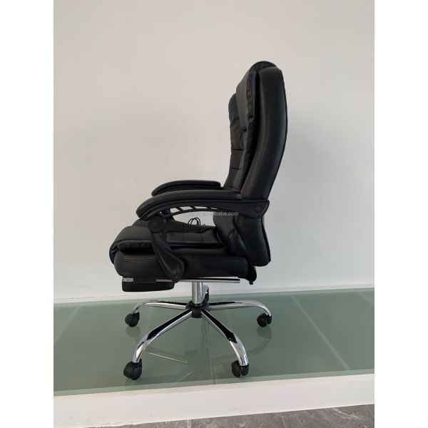 Traditional Design Style Gaming Chair with Heater Function and Synthetic Leather Cover