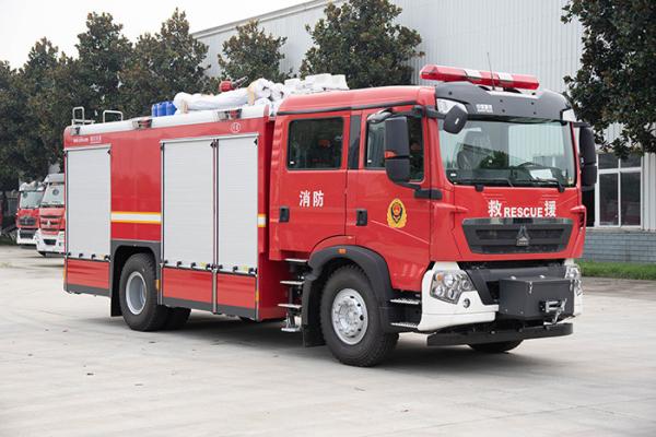 Sinotruk HOWO 6T CAFS Tanque de espuma de água Motor de incêndio Veículo especializado Preço China Manufacturer