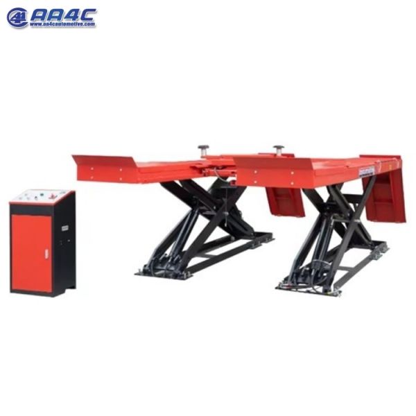 Low profile alignment scissor lift with 2 pcs sliding crossbeam jack rolling jack 5T 4.5M runway AA-ALSL50HC