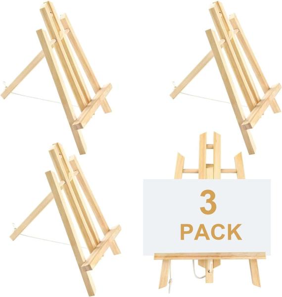 Wooden Easel, Painting Party Easel, Kids Student Tabletop Easels