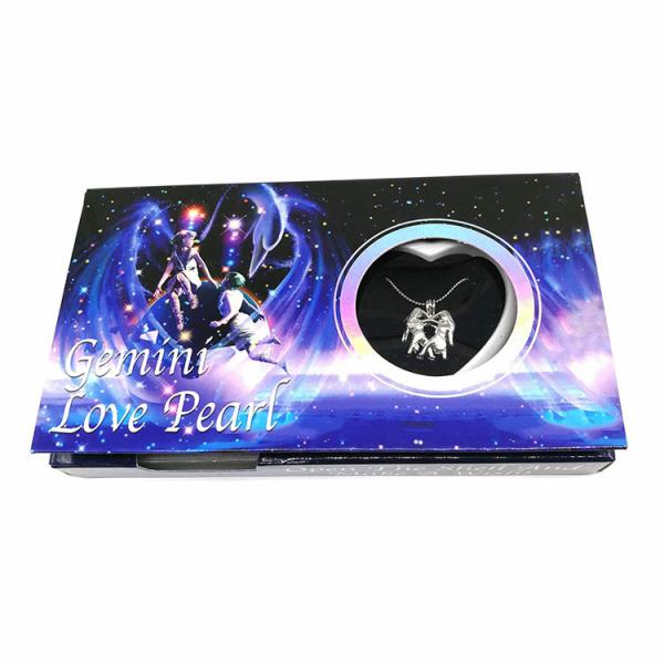 Natural Wish Freshwater Love Pearl Precious Zodiac Cage Holder Necklace Pendant Gift Set