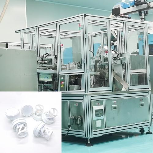Machine d'assemblage de papier d'étanchéité perforée automatiquement pour les bouchons de gel de silice à séchage d'acier inoxydable de haute capacité