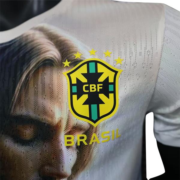 Brazil White Jesus Special Edition Jersey Group Customized Exclusive Design