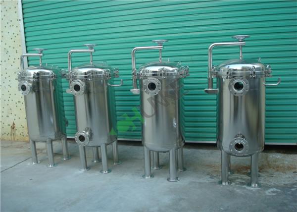 High Pressure Water Filter Housing , Single Bag Stainless Steel Filter Housing