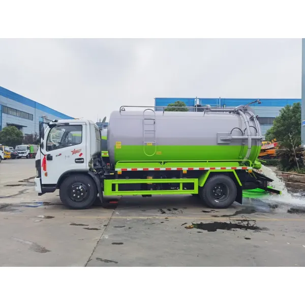 Dongfeng 6cbm, 8cbm, and 10cbm Vacuum Trucks, 4X2, 6-Wheel Vacuum Trucks for Sale.