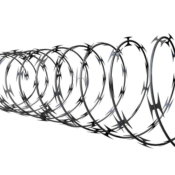 Various Good Quality  Coating Hot Dipped Galvanized Cbt-65 Iron Wire Material Barbed Razor Wire