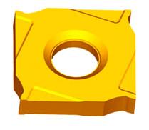 XSEQ1202,Yellow Square Carbide Inserts , HRC40-60 Carbide Insert Milling Cutters