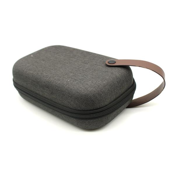 Dual zippers Electronics Travel Organizer Bag , EVA Travel Gadget Case