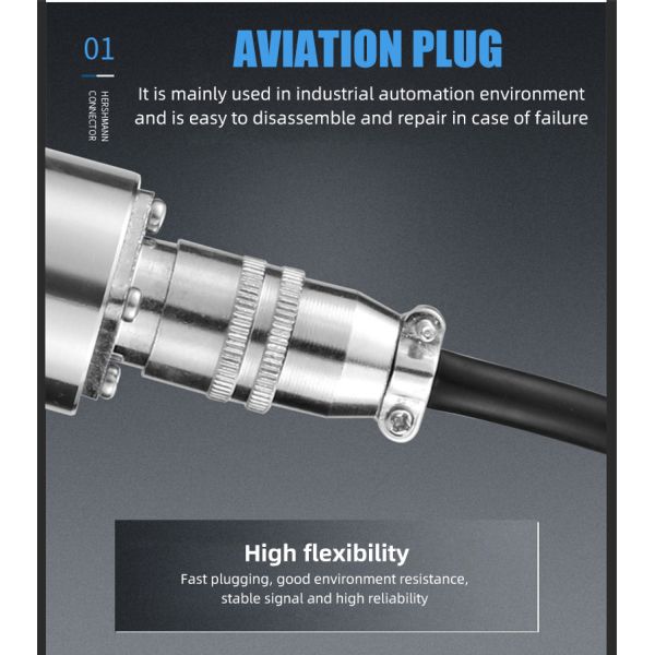 0.5%Fs Aviation Plug Hydraulic Pressure Sensor Explosion Proof Pressure Transmitter 4-20mA