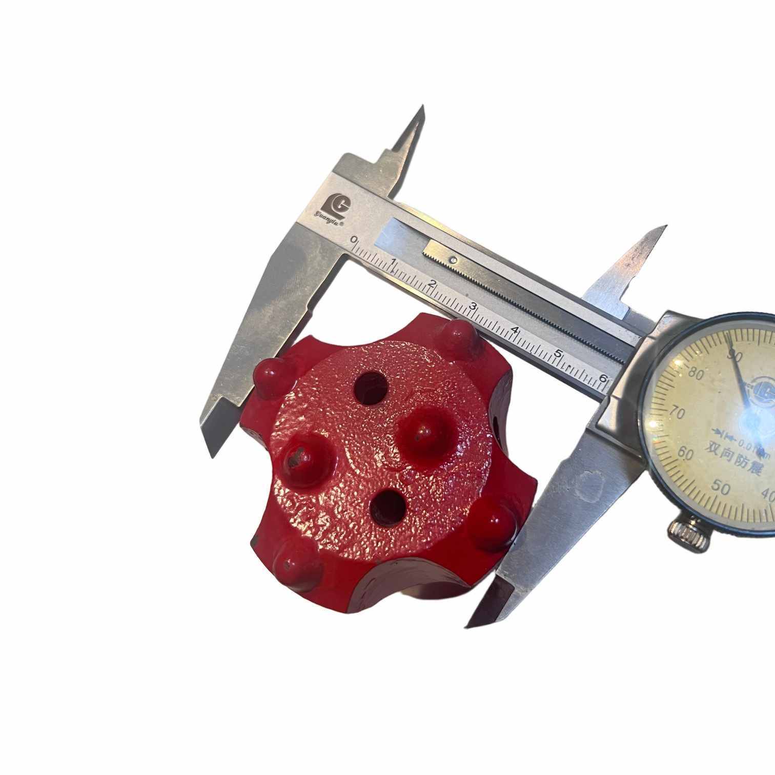 61mm Diameter R32 Blast Furnace Drill Bit With High Wear Resistant Carbide Tip And Standard R32 Thread