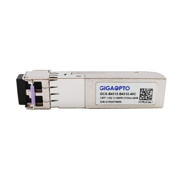 1.244G Dual Channel BIDI CSFP Transceiver Module TX1490nm RX1310nm SMF 40km