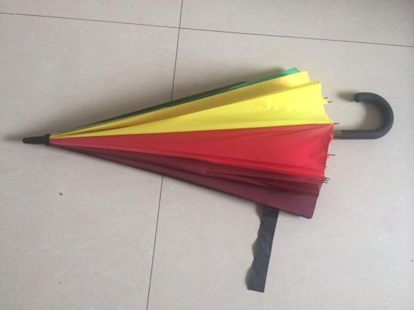 Compact Rainbow Coloured Umbrella , Wind Resistant Colorful Rain Umbrellas 25 Inch
