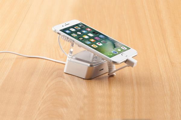 COMER alarm sensor  cable lock charger holder Retracting anti-theft display handset stand for 8“ tablet