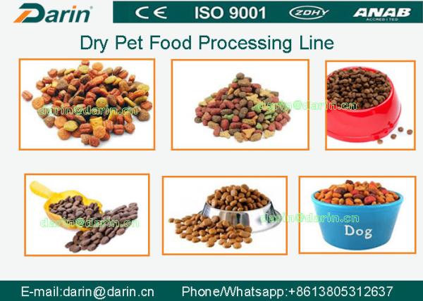 Dry method pet dog food production line making machine