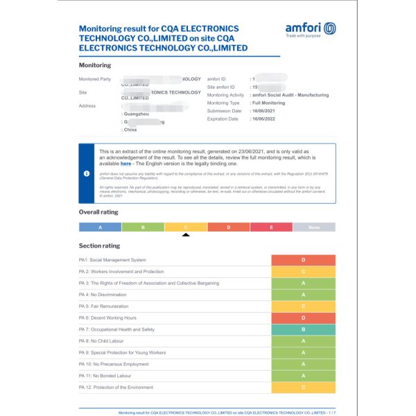 BSCI certification fee, BSCI certification process and cycle