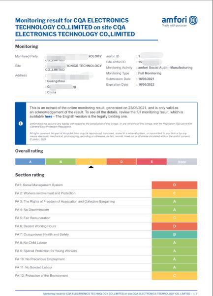 BSCI certification fee, BSCI certification process and cycle