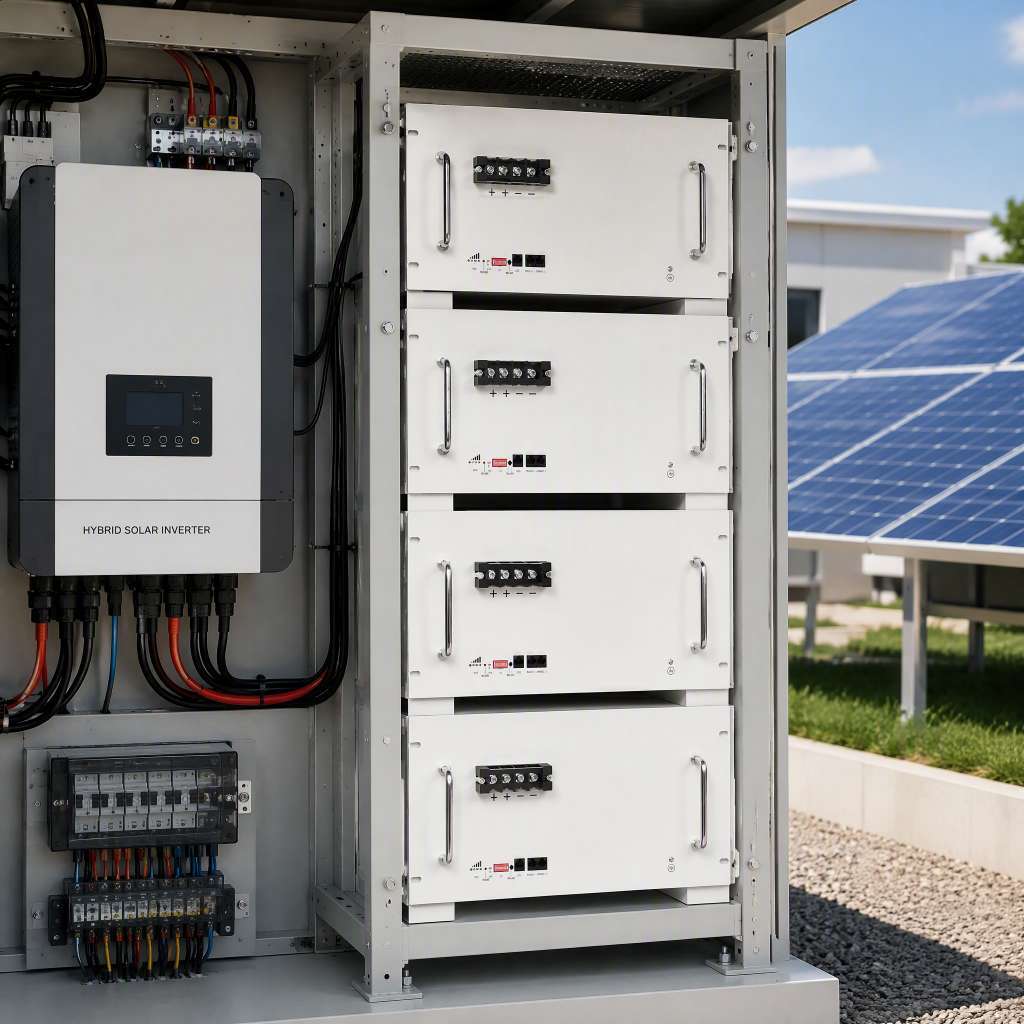 24-100 Rack Mounted LiFePO4 Battery 25.6V 100Ah 2.56kWh with BMS RS485 CAN for Solar UPS Backup