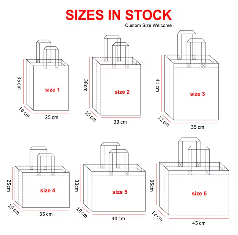 Laminated PP Nonwoven Tote Bags Eco Friendly 120g 14