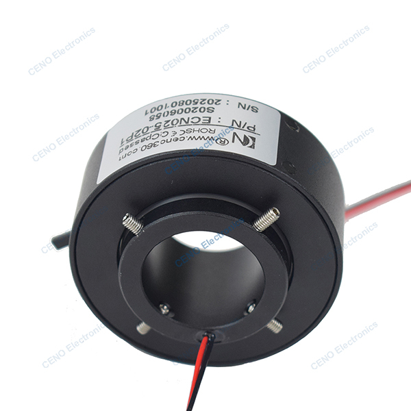 Through Bore Slip Ring with Inner Bore optional and Electric Power Rotary Joint