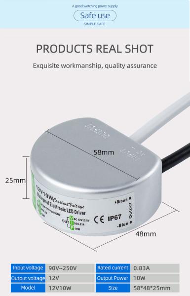 water proof smps 12V0.83A10W single output  SMPS with CE DC12V10W full watt Iron Case for LED Lighting Factory Outlet