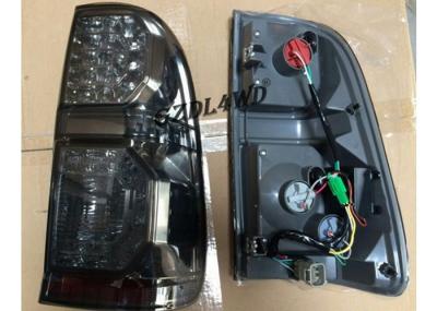 Luzes da cauda do diodo emissor de luz do preto de fumo dos auto acessórios para Toyota Hilux Vigo SR5 2012-2014
