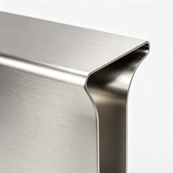 CNC Precision Bent Stainless Steel Enclosure Panel with Springback Compensation and Laser Cut Blanks