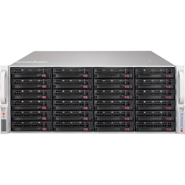 16 DIMMs Supermicro SSG-6049P-E1CR24H 4U Rackmount Server For Xeon Gold 5222 Processor
