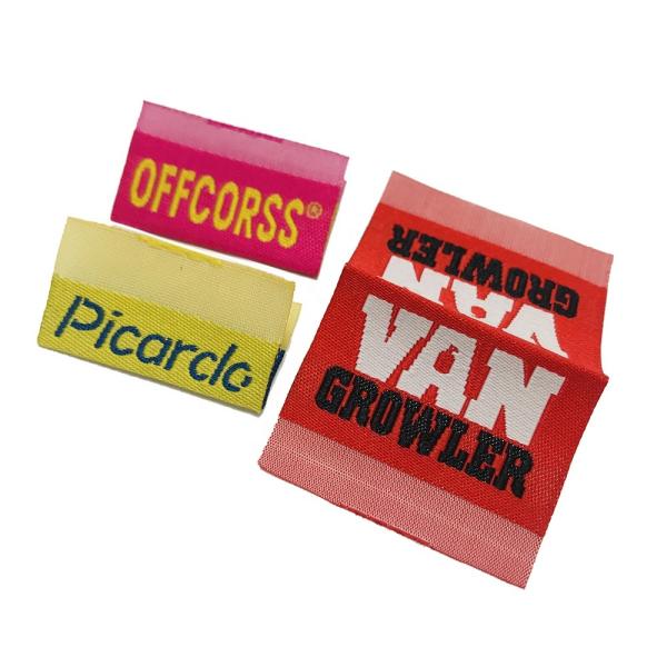 Tecido costurar a tela bordada feita sob encomenda etiqueta sapatas da etiqueta do vestuário bordou Logo Tags