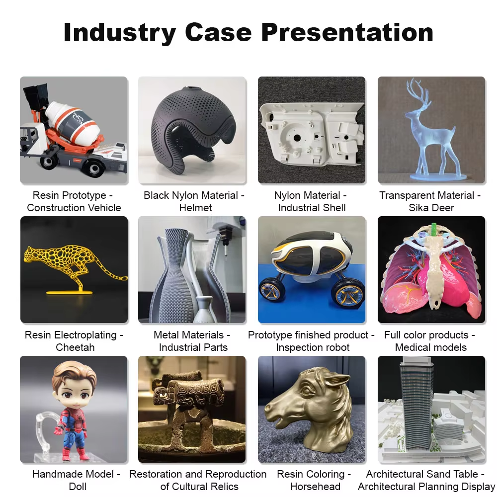 High Precision 3D Printing & Rapid Prototyping Service with ±0.01 mm Tolerance and 1–7 Days Lead Time
