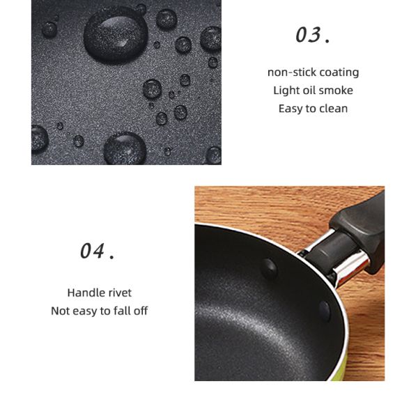 Amazon TOP Seller Flat Bottom Cooking Pans Fry Pans Nonstick Stainless Steel Frying Pans For Kitchen