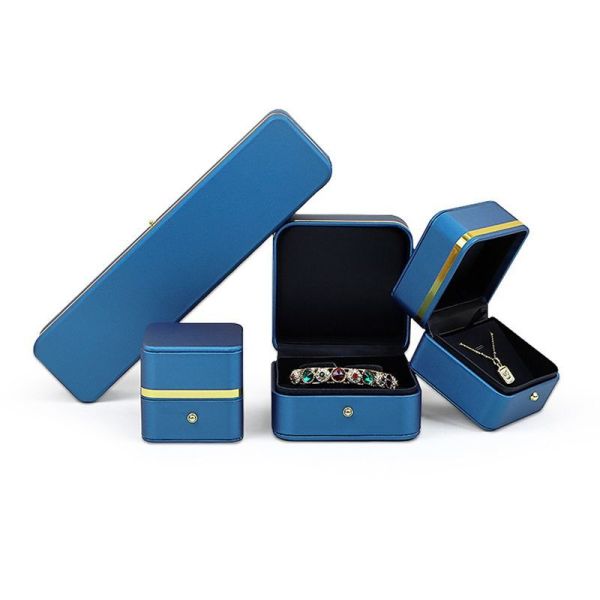 Boîte d'emballage de bijoux en PU pour bagues, boucles d'oreilles, bracelets et colliers 0,300 kg